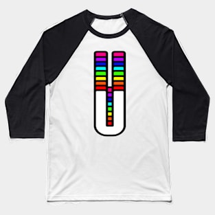 Rainbow Letter, U Baseball T-Shirt